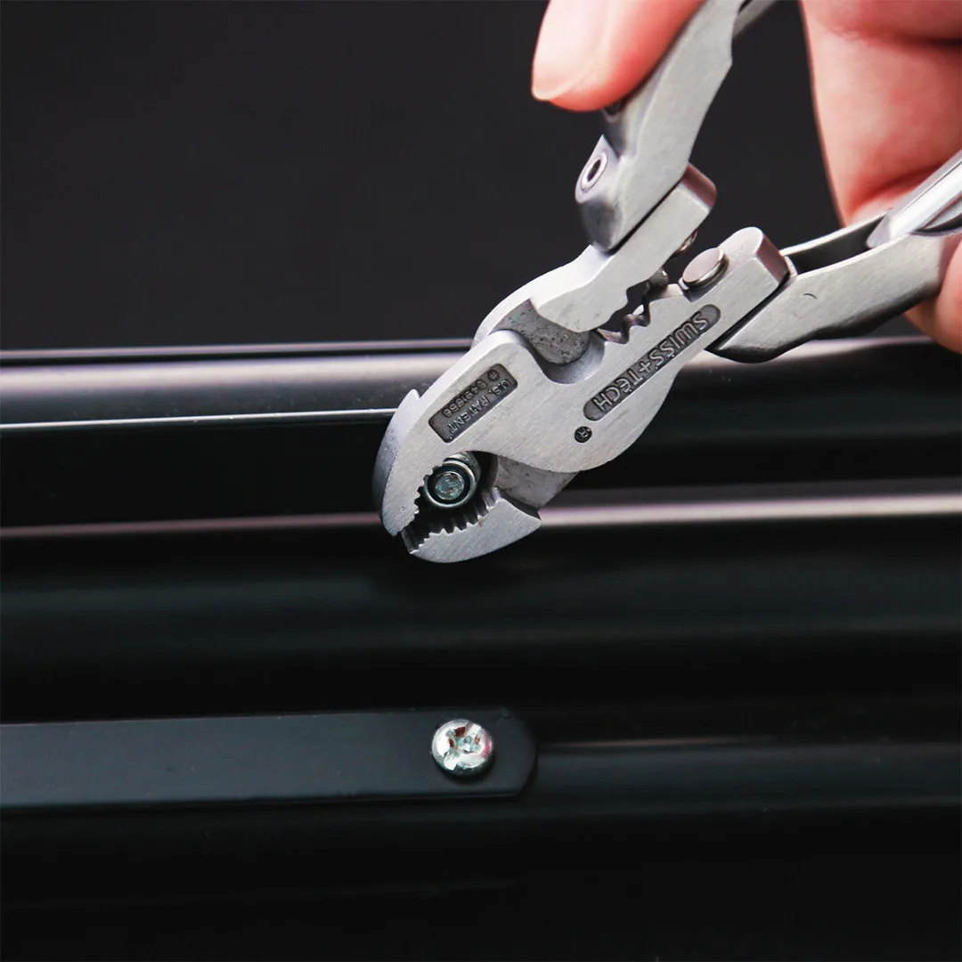 Dwz Silver Mini Multifunctional Tool 9 in 1 Multitool Keychain Plier Screwdriver Pocket Tools