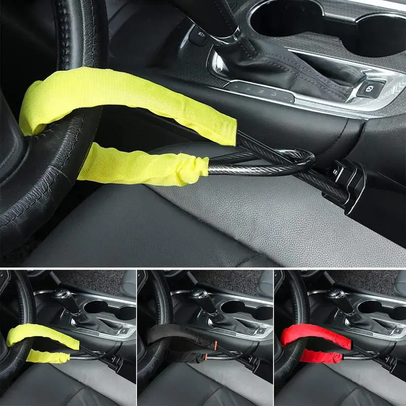 

Automobile Car Steering Wheel Lock Seat lock Accessory Car Retractable Anti theft Steering Wheel Lock with 2 Key car accessories