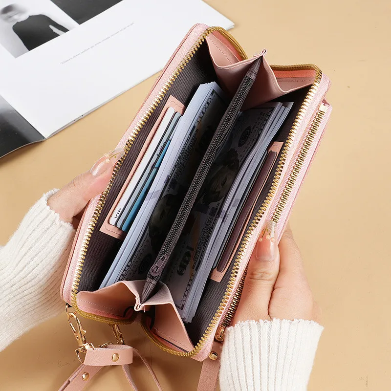 2025 New Touch Screen Mobile Phone Bag Handbag Female Crossbody Wallet One-Shoulder Transparent Coin Purse 3