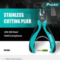 Pro'skit PM-396F Stainless Steel Industrial Grade High Hardness Diagonal Pliers for Electrician Wire Cutting and Stripping Tools 2