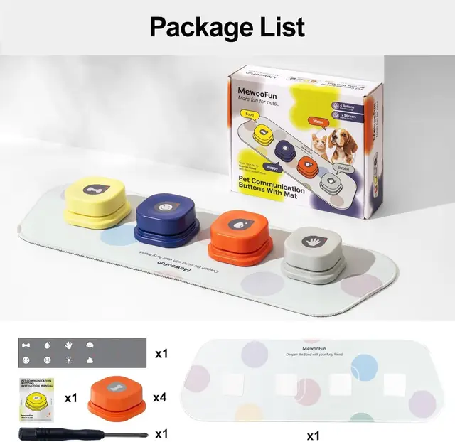 Mewoofun Voice Recording Button Pet Toys 5