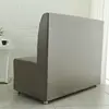 Stretch Armless Sofa Cover Waterproof Hotel Full Sofa Couch Slipcovers Bar Cafe PU Leather Elastic Sofa Slipcover Home Decor 5