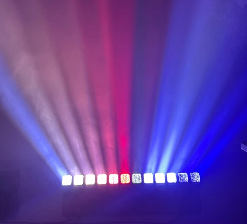 6 pieces 12x60w led moving head zoom bar light outdoor waterproof led beam movin