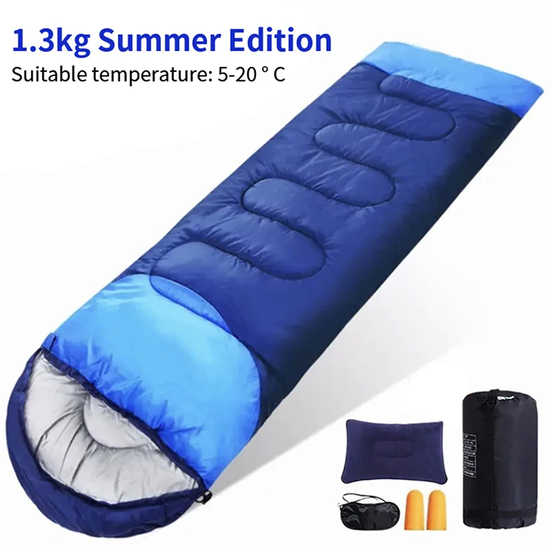 

Camping Sleeping Bag Ultralight Waterproof Season Warm Envelope Backpacking Sleeping Bags for Outdoor Traveling Hiking