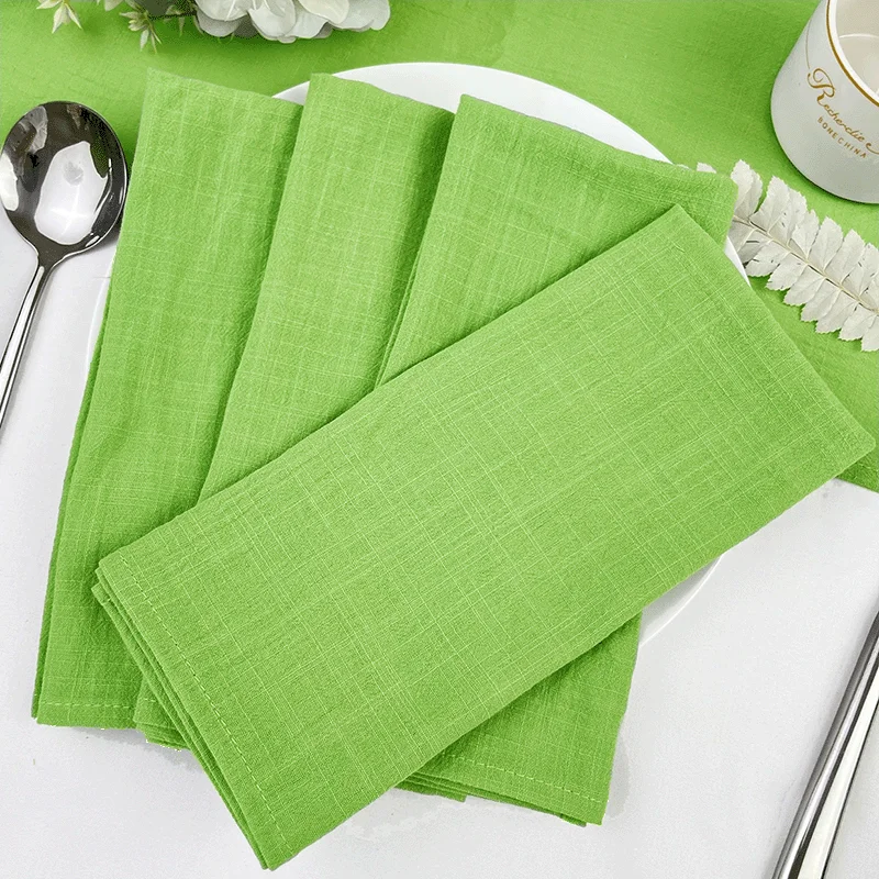 Durable Polyester Thicken Placemat Reusable Kitchen Dining Wedding Decoration Table Cloth Napkins Set Decoration Cuisine Maison