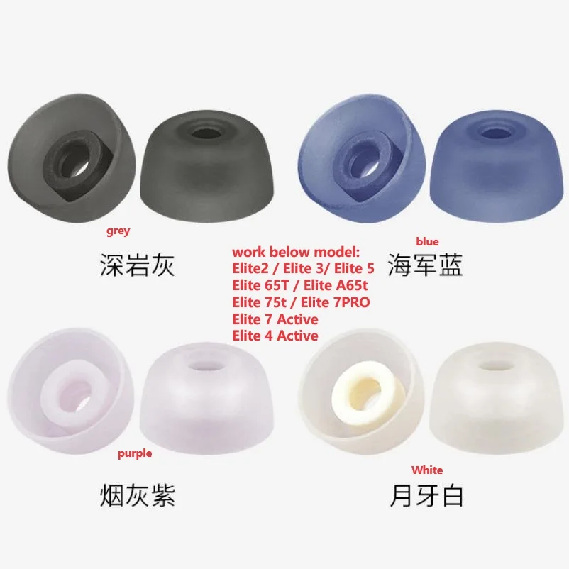 Premium Replacement Eartips - Pack of 6 for True Wireless Earbuds