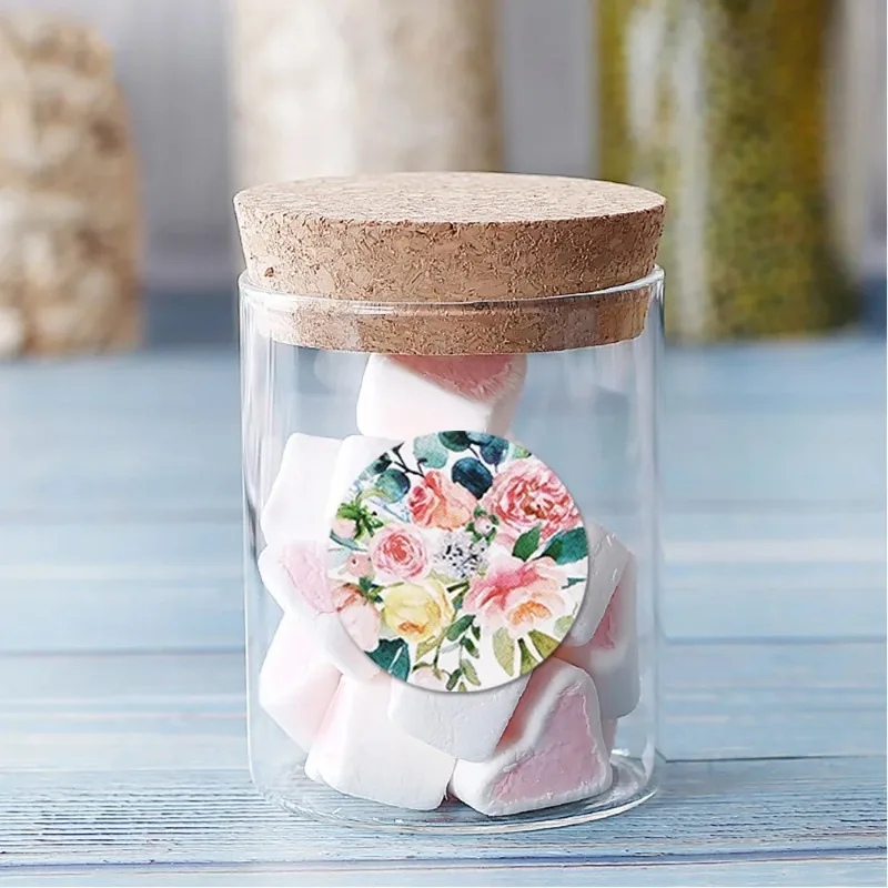 Thank You Stickers with Love Scrapbook Stickers Envelope Packaging Stamps Handmade Scrapbooking Stationery Labels Sticker