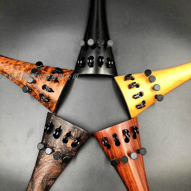 1pcs Hand-made 4/4 Cello Tailpiece Accessories parts fittings ebony/rosewood/Ox horn wood /boxwood tailpiece&Fine tuners cello support parts