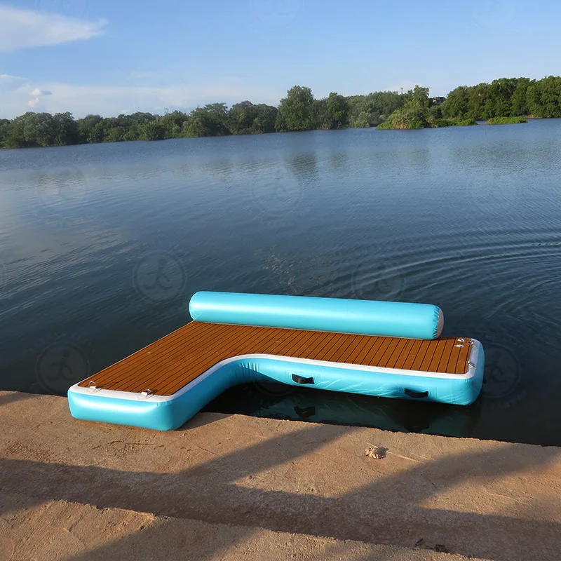 240Cm Floating Lounge Round Sofa Couch Inflatable Dock Platform For Super Yacht Water Fun  Adults 6