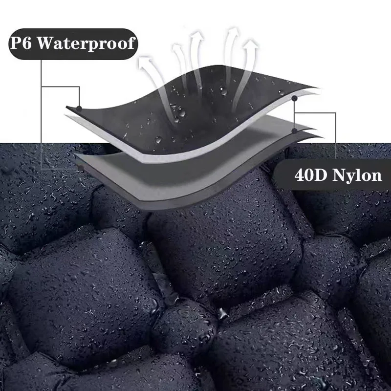 Car Inflatable Bed Outdoor Sleeping Pad Camping Inflatable Mattress with Pillows Foldable Car Travel Camping Bed