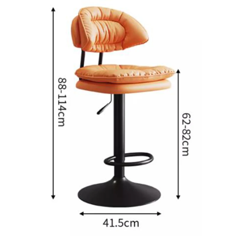 Office Nordic Bar Chairs Luxury Modern Swivel High Stool Bar Chairs Reception Adjustable Home Furniture Chaises Hautes LLBC
