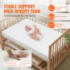 VEVOR Crib Mattress Two-sided Breathable Toddler Mattress of Memory Foam 3 inches Thickness Baby Mattress for Infant and Toddler 3