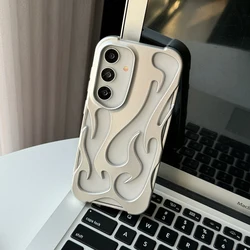 Luxury Matte Flame Shockproof Soft Silicone Phone Case for Galaxy S23 Ultra (2)