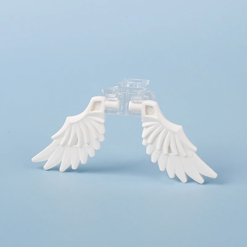 MOC Angle Golden Wings Building Blocks Kit Feather Animals Flying Horse Blocks Assemble Toys Compatible 6