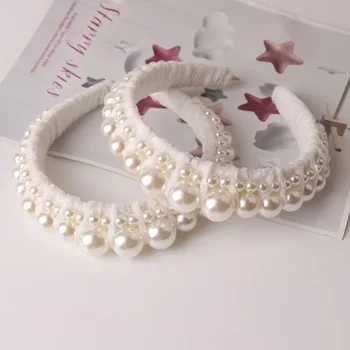 New Women Fashion Retro Pearl Headbands Exquisite Hair Accessories for Women's Hands Girl's Hair Accessories Fashion Gifts 2