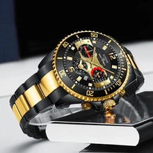 

Luxury Men Quartz Wrist Watch Fashion Calendar Date Stainless Steel Watch Business Male Luminous Watches Gift Relogio Masculino