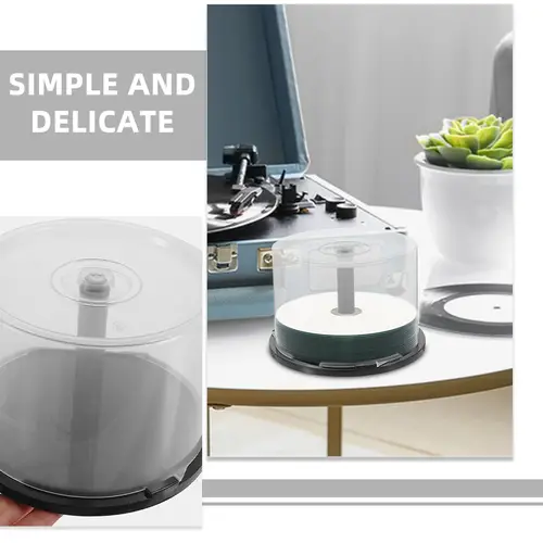 CD Empty Bucket Cases Storage Unit for Car Holder Container Dvd Spindle Cake Box Travel - Image 6