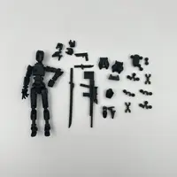DIY T13 Action Figure Titan Multi-Jointed Movable Shapeshift Lucky Robot With Girl accessories 3D Printed Action Figures Toys 4