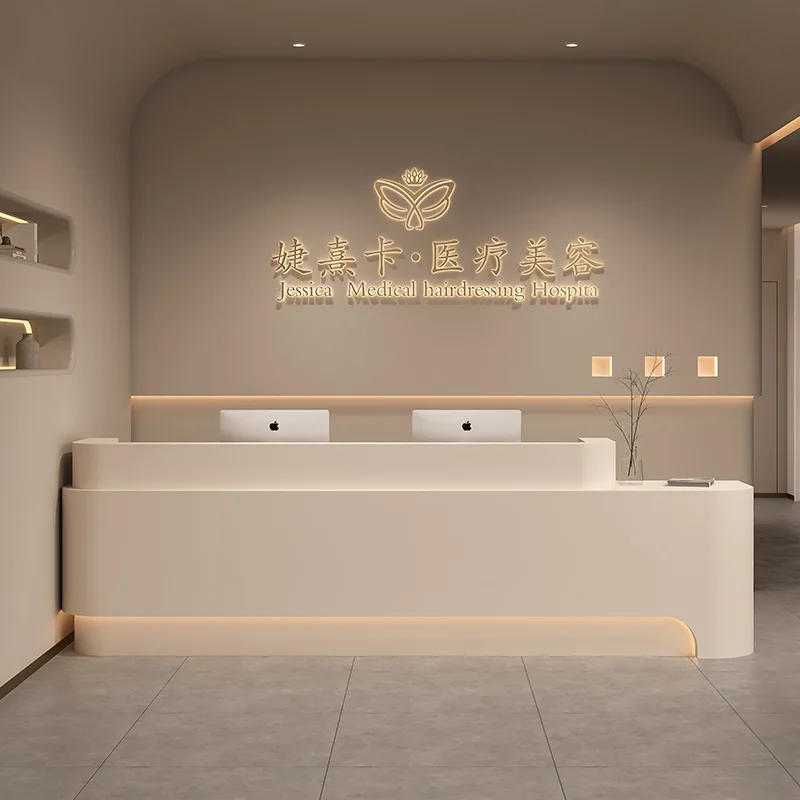 Checkout Supermarket  Reception Desk Office Executive Retail Bar Beauty Reception Desk Coffee Mostrador Oficina Shop Furniture mobile restaurant reception desk luxury premium coffee shop supermarket reception desk executive mostrador oficina furniture hdh