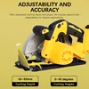5000R/MIN 7-inch cordless yellow circular saw brushless motor multi-angle cutting suitable for 20V DEWALT battery 5