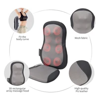 Car Massage Cushion Fast Shipment  Electric Heating Kneading Shiatsu Thai Massage Back Waist Massager 3D design Kneading Heads 2