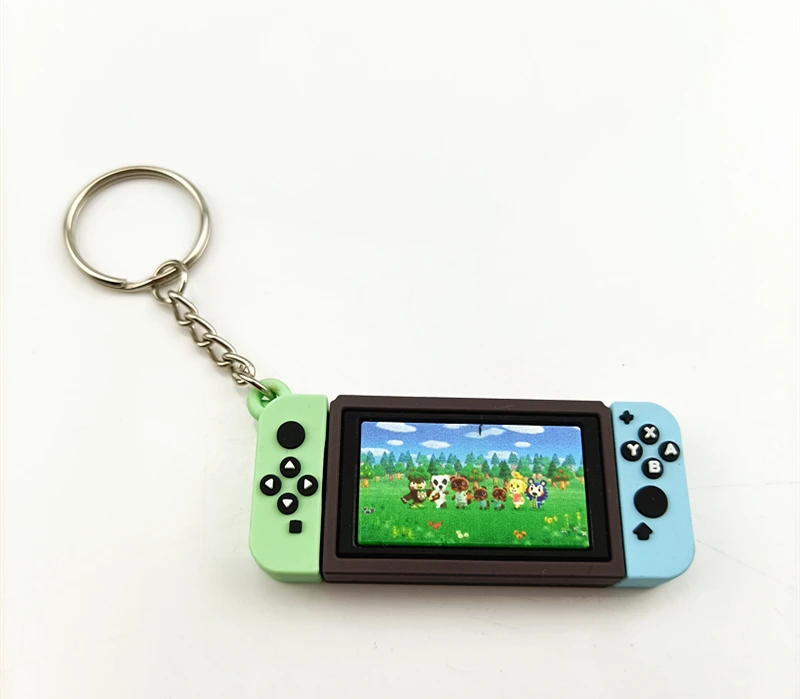 Nintendo Switch用キーホルダー,ソフトPVCおもちゃ,ラバー
