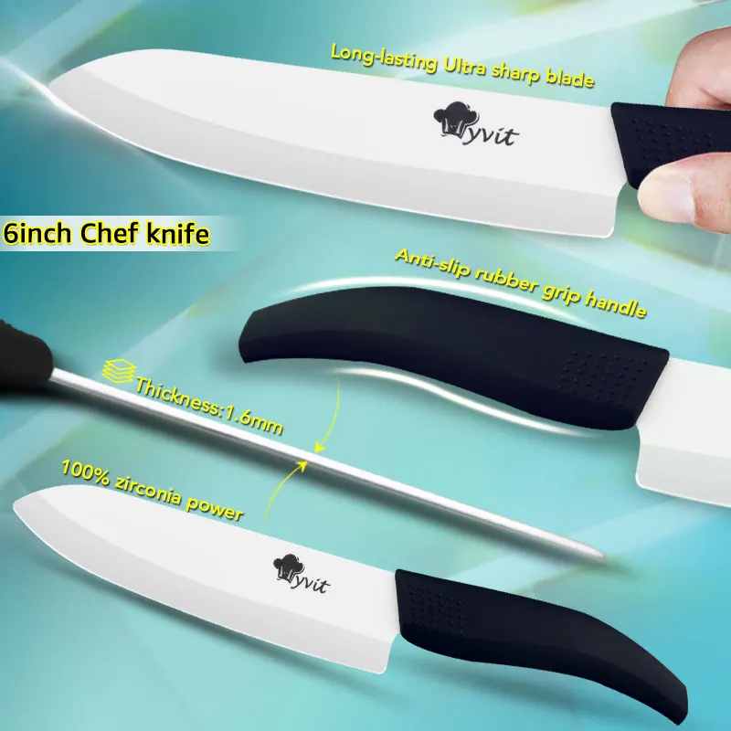 Ceramic Knife Set 3 4 5 6 inch Chef Knives Bread Utility Paring Multi