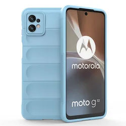 Shockproof Liquid Silicone Back Case - Premium Protection Cover for Moto G73 5G (LIGHT BLUE)