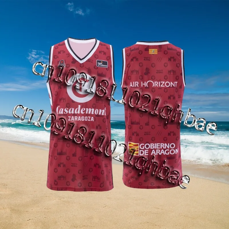 24/25 Spain Basketball Training Sports Shirts Zaragoza City 3D Printed for Fans