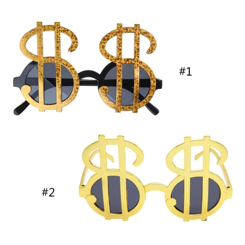 

Sunglasses Funny Dollar Shaped Glasses Party Props Toy Party Supplies Holiday Costume Casino Party DropShipping