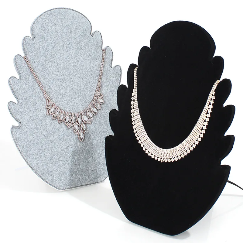 

Velvet Easel Organizer Rack Gifts Necklace Jewelry Pendant Chain Display Holders Stand Multiple Necklace Easel Showcase