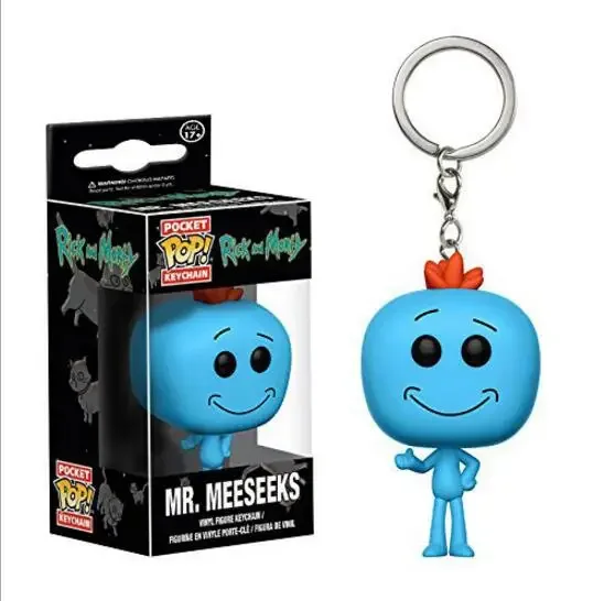 thumbnail image 5 of FUNKO POP Pickle Rick y Morty Snow Ball HOLOGRAMA Traje espacial Rick CLONE Llavero Juguetes para niños Mr. Meeseeks Snowball Regalo, 5 of 5