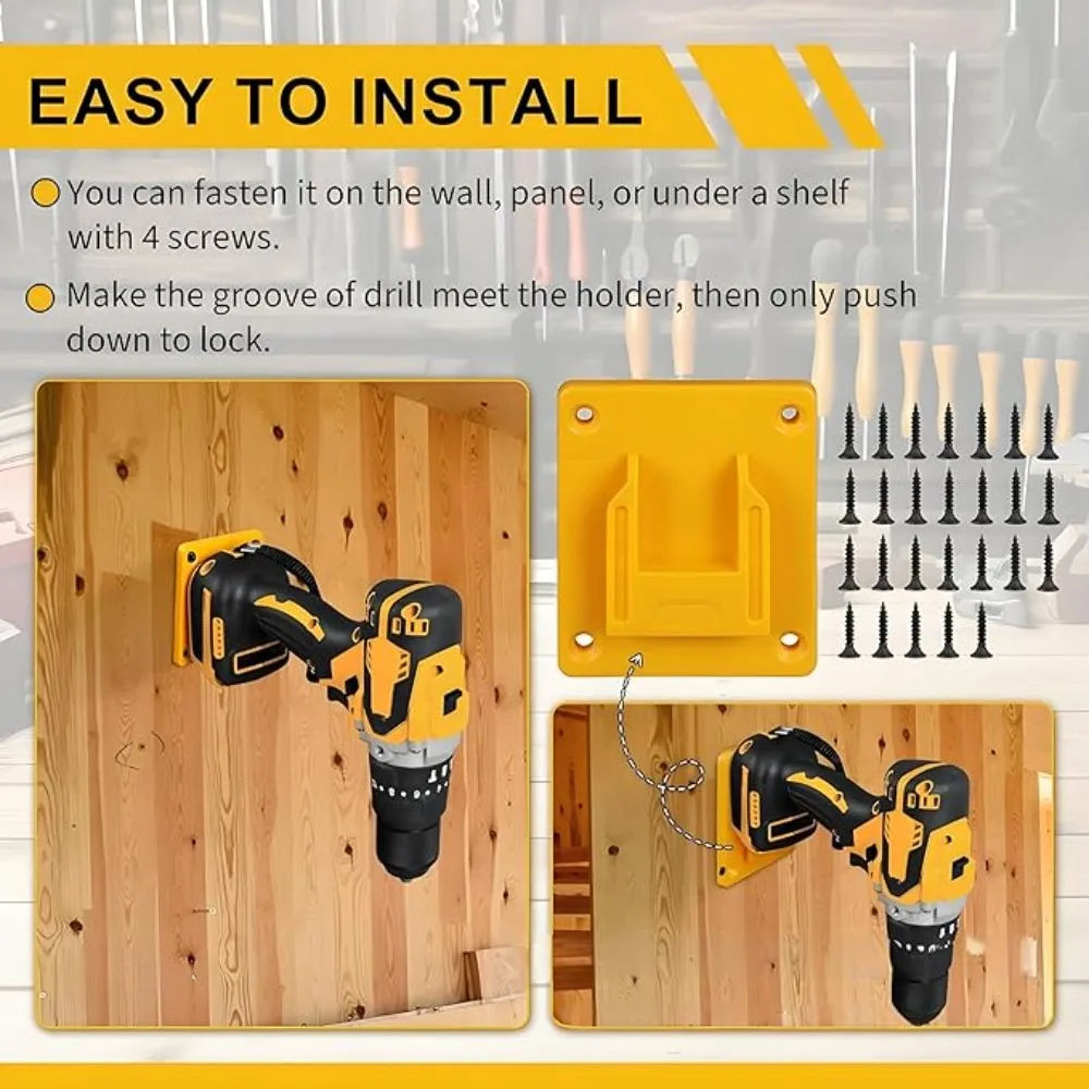 1-30Pcs Makita Bosch 18V Dewalt Milwaukee 드릴 배터리 브래킷 고정용 벽걸이형 전동 공구 홀더 기계 디스플레이 스탠드