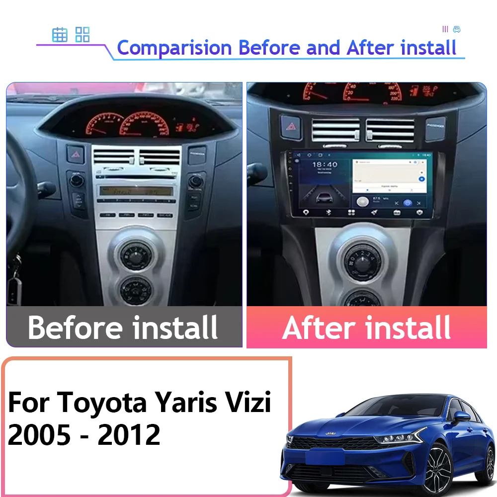 Autoradio GPS Toyota Yaris De 2005 à 2011 - Carplay & Android ⇒ Acheter