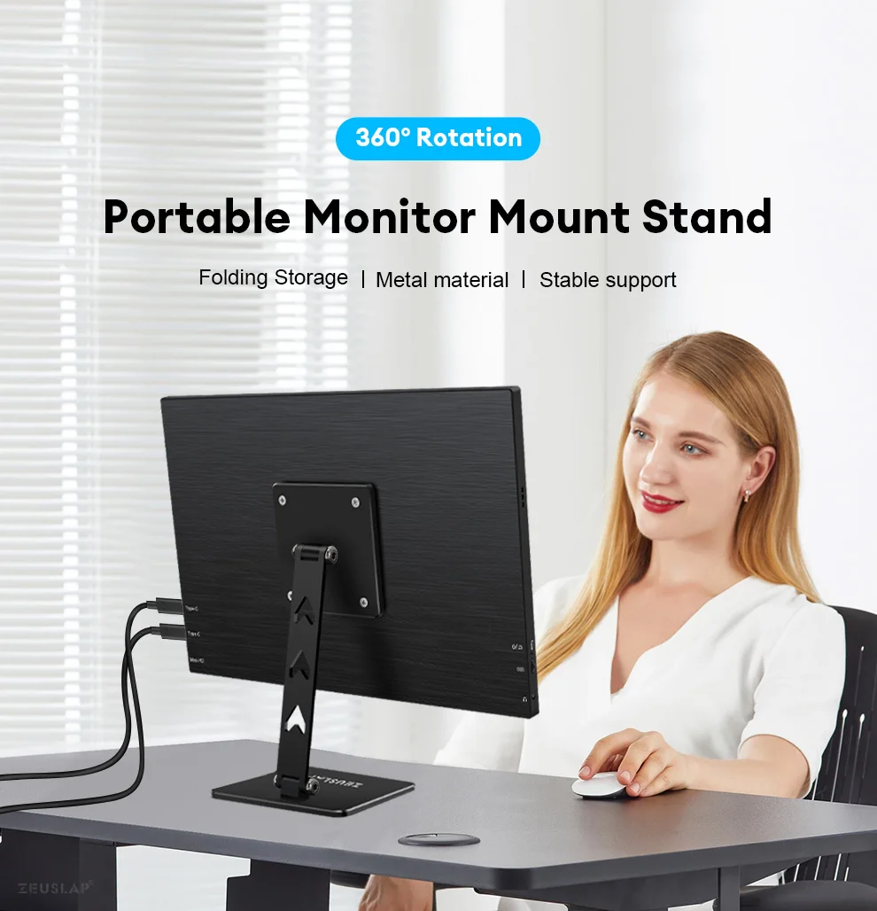 de bureau rotatif pour moniteur support en métal traité pour moniteur montage vesa