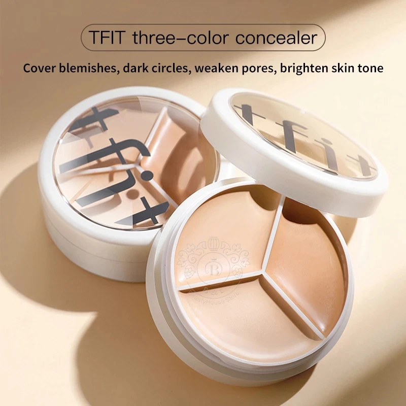 

TFIT 3-color Concealer Palette Professional Makeup Conceal Cream for Face Eye Contour Dark Circles Corrector 3g Korea Cosmetics