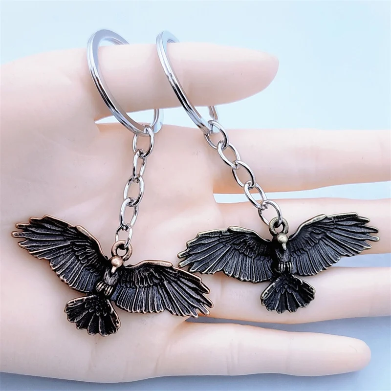 Personalisierter Retro-Legierung Falcon Anhänger Schlüsselanhänger Kreative Tasche Auto Adler Schlüsselanhänger