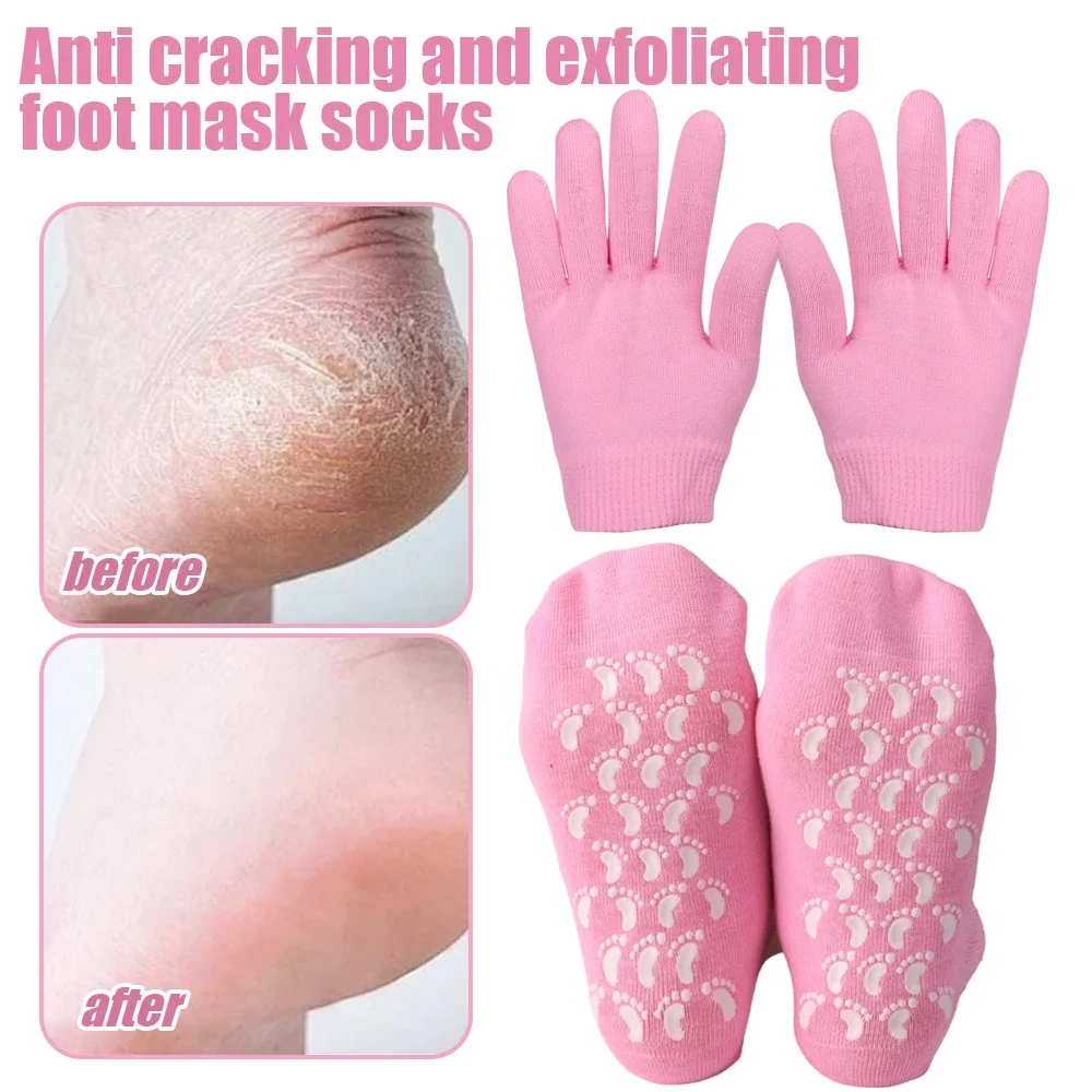 Silicone Foot Hand Mask Socks Exfoliating Moisturizing Tools