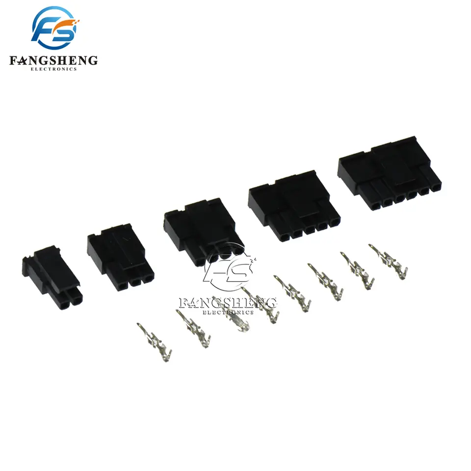 500Pcs MX3.0 3.0mm Pitch Micro-Fit 3.0 Connector Housing Male shell Female shell + Terminal 2p 3p 4p 5p 6 Pin DIY Kit image 6