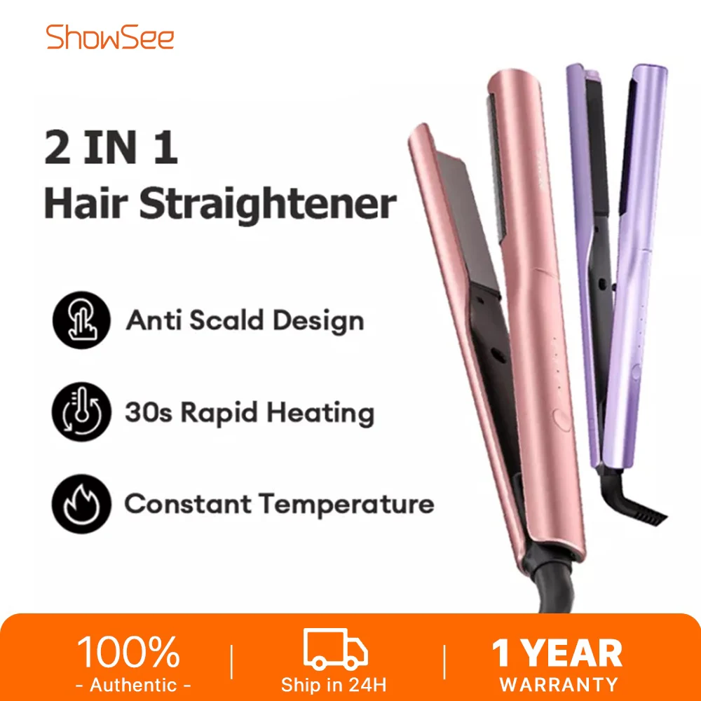 

ShowSee Hair Straightening Iron Automatic Hair Curler Multi-Function Styler E2