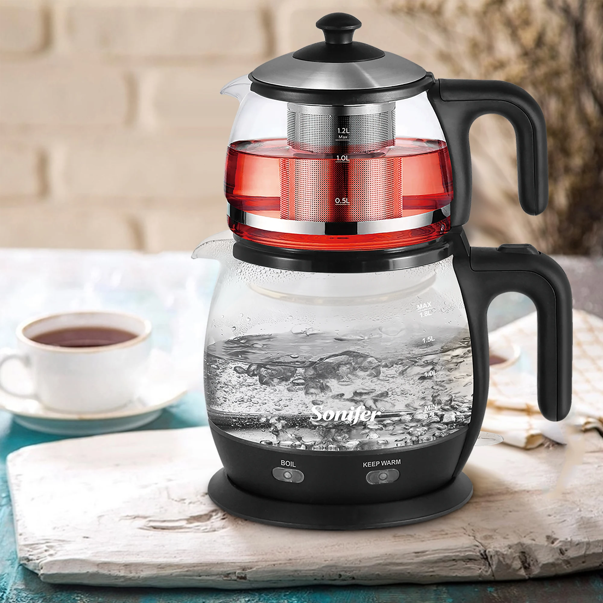 Sonifer 3L Electric Kettle Stainless steel Kitchen Appliances Smart Kettle Whistle Kettle Samovar Tea Thermo Pot Gift SF2089 5