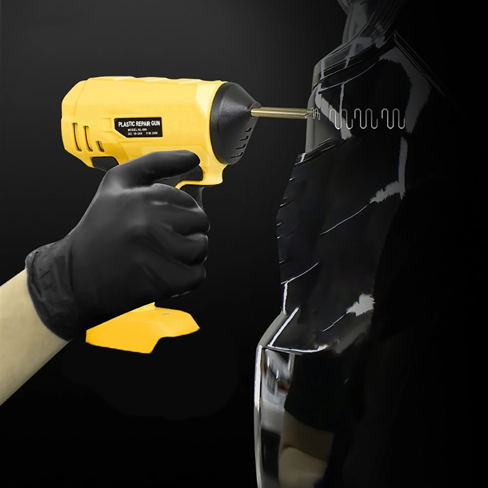 무선 플라스틱 용접기 자동차 범퍼 수리 용접 기계 용접 건(18V-24V Makita/DeWalt 배터리용 400Pcs 못 포함)