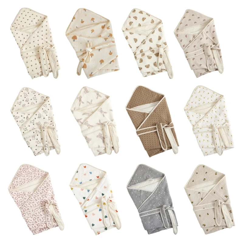 

Wrapping Swaddle Blanket Gauze-Cotton Sleeping Bags Breathable Blanket Baby Stroller Wrap Blanket Infants Shower Gift