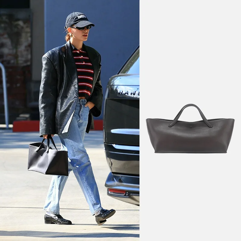 new minimalist high-end minimalist handbag urban commuting large capacity tote bag