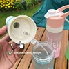 650ml  Spray Water Bottle Outdoor Sport Fitness Water Cup Large Capacity Spray Bottle BPA Free Drinkware Travel Bottles 3