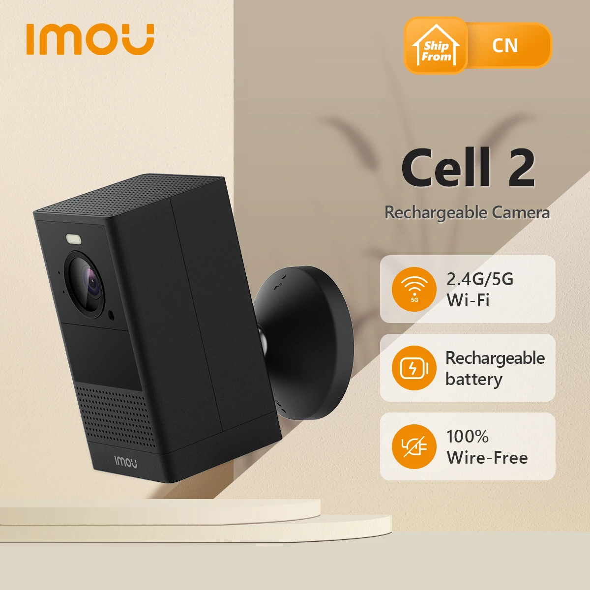 Imou Wifi Rechargeable battery camera Outdoor Surveillance Camera