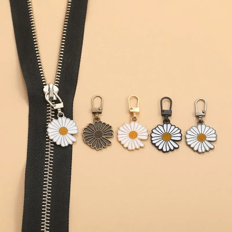 Zipper Pullers 5Pcs Detachable Metal Heart Shaped Universal For Clothing Jackets Backpack Shoes