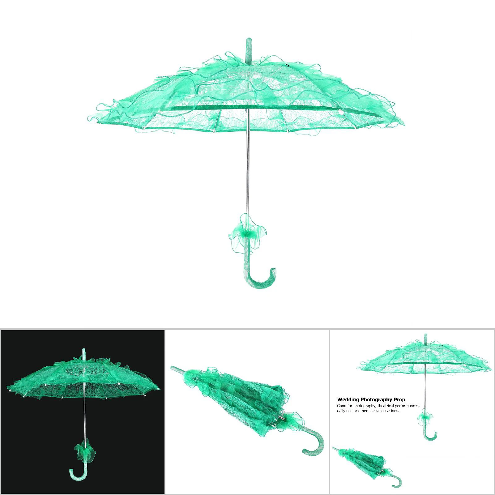 Bridal Lace Cotton Umbrella Wedding Parties Dancing Photography Prop For Handheld Photo Props