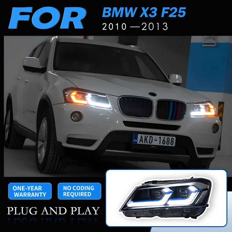 Headlight-For-BMW-X3-F25-LED-Headlights-2010-2013-Head-Lamp-Car-Styling ...