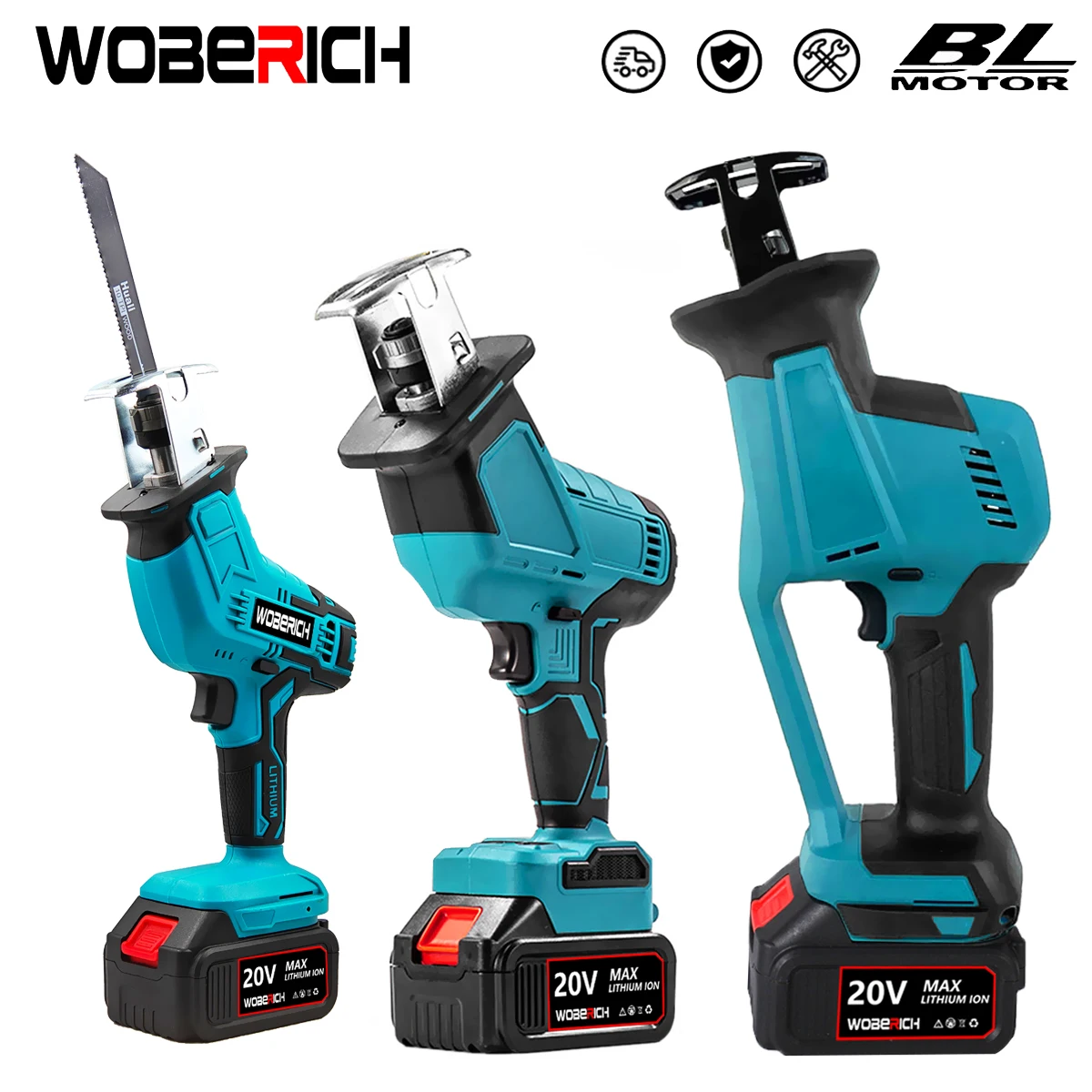 18V Brushless/brushed Quick Reciprocating Saw Cordless Reciprocating Saw Rechargeable High Power Wood For Makita 18V Battery